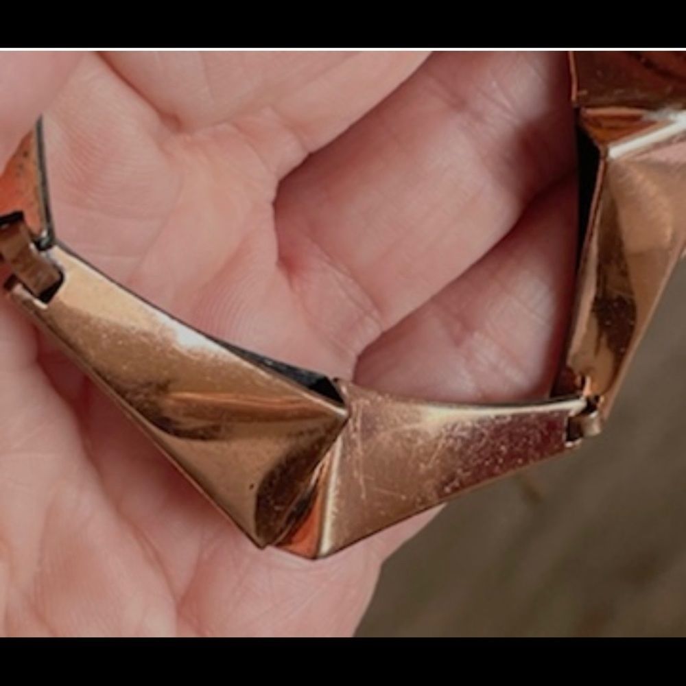 Renoir Copper  mid century link design choker necklace - Picture 11 of 11